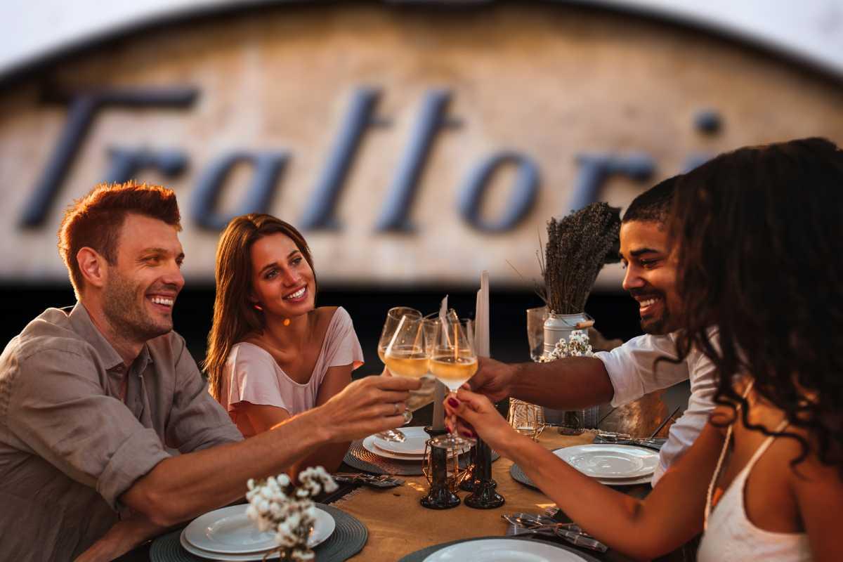 ragazzi a cena