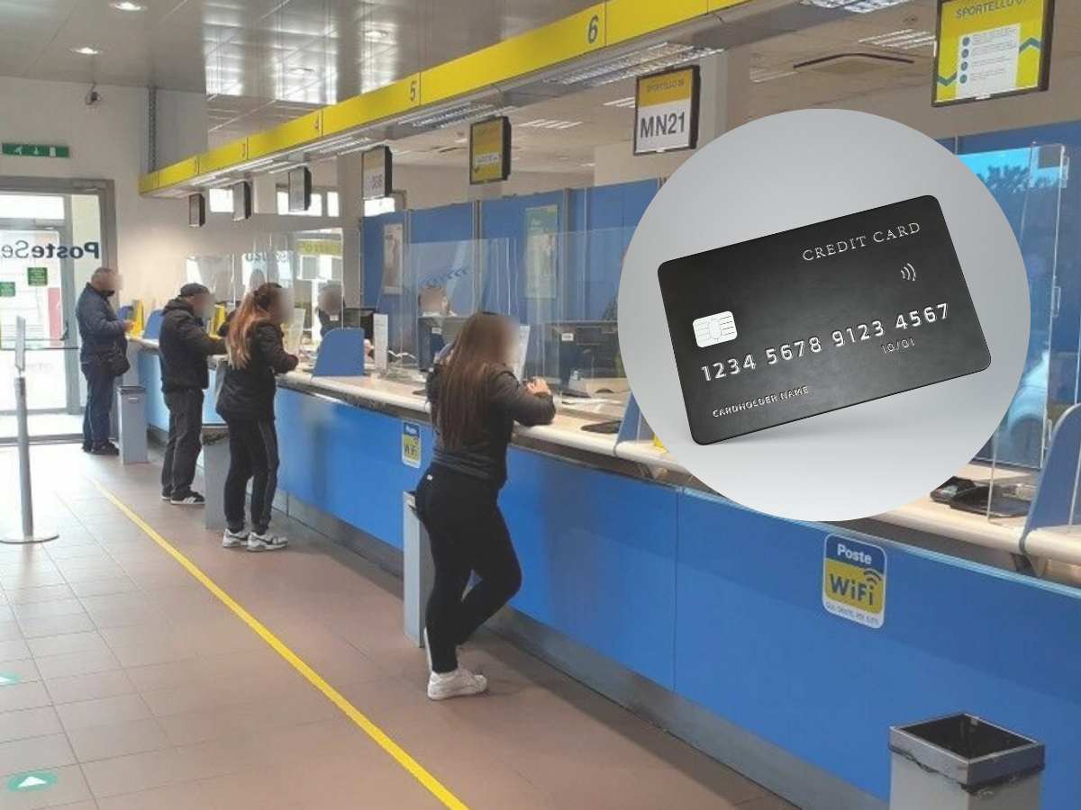 ufficio postale e carta di credito