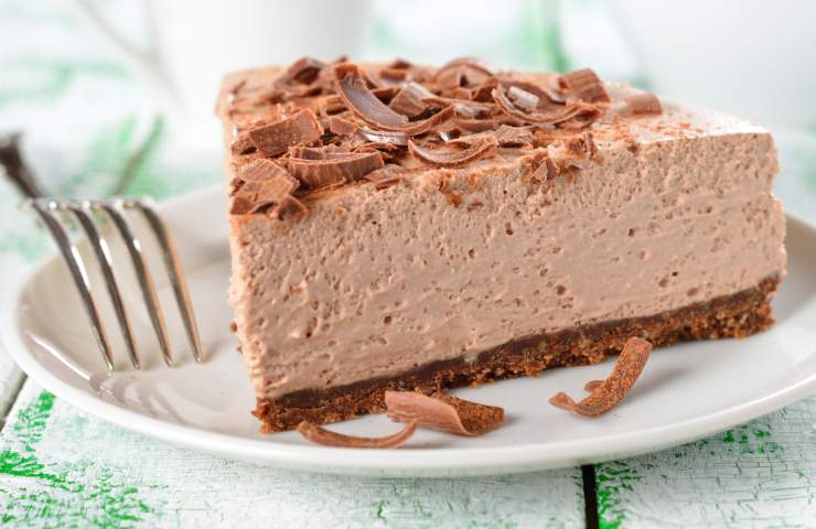 fetta di torta al cioccolato