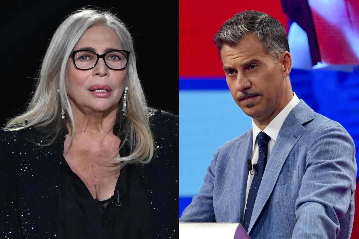Mara Venier e Gabriele Corsi con espressione seria