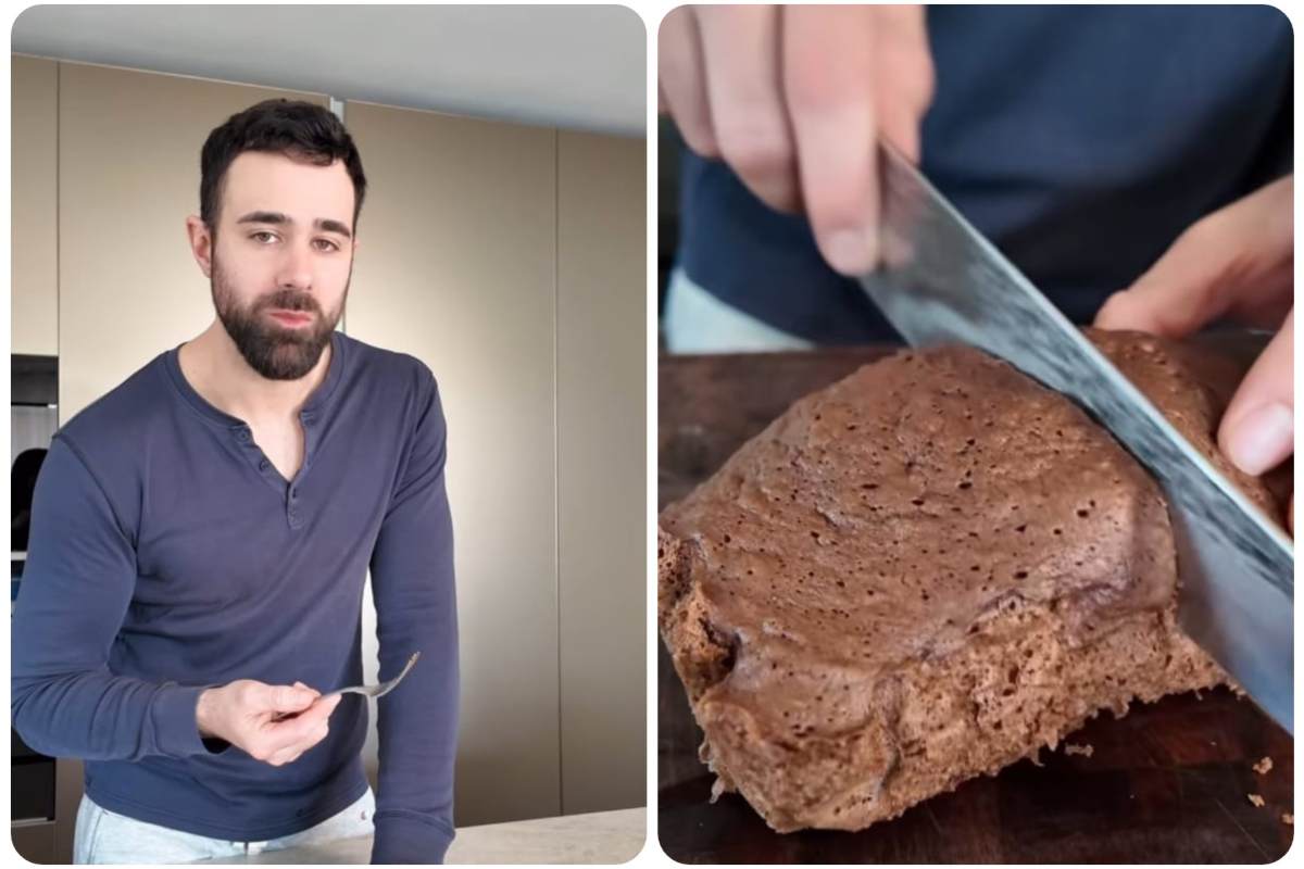 roberto valbuzzi prepara torta al cacao