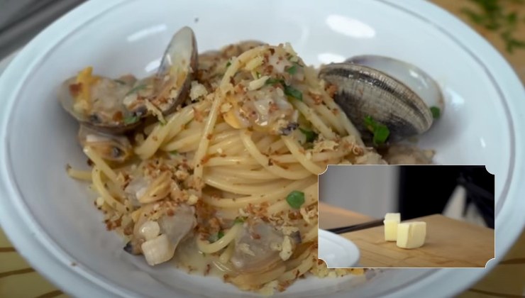 Spaghetti alle vongole, burro