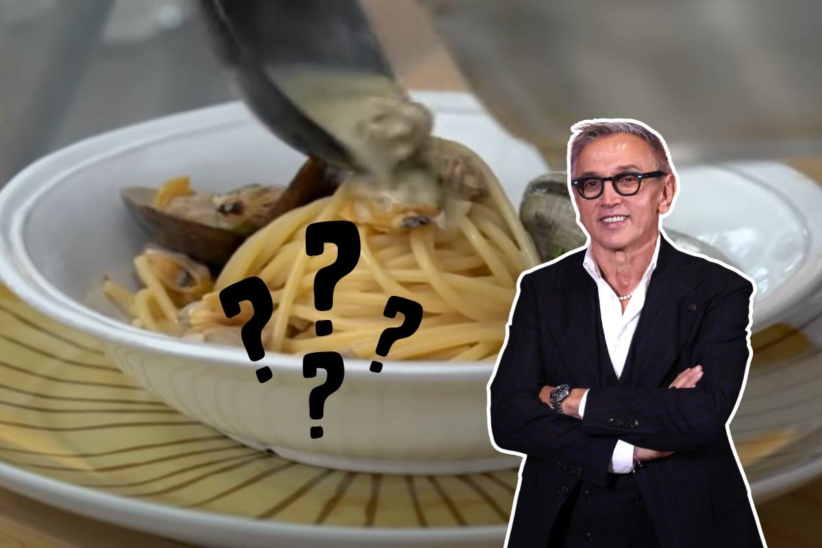 Spaghetti alle vongole, il tocco a fine cottura di Bruno Barbieri: “Fa quella bella crema”