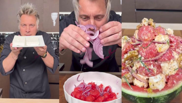 Preparazione dell'insalata di Andrea Mainardi