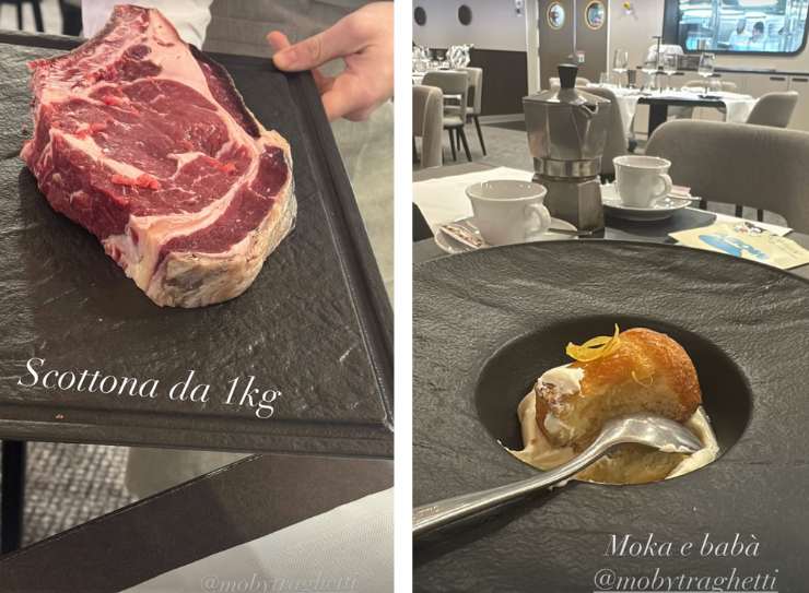Scottona di carne e babà