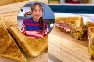 Collage di Benedetta Parodi e dei toast