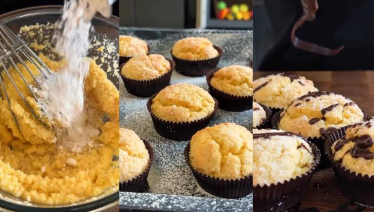 Preparazione dei biscotti al cocco e cioccolato