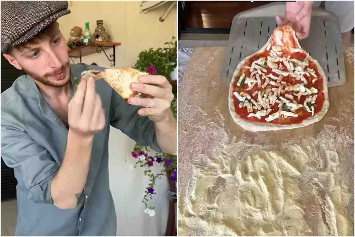 Due frame del video di Malatidipizza, canale YouTube dedicato alla pizza