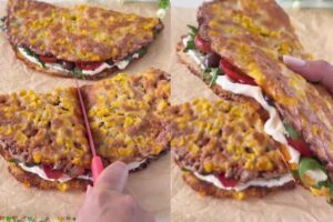 Sandwich di mais ripieno