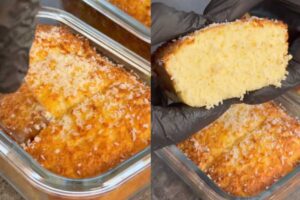 Collage di un tortino al cocco